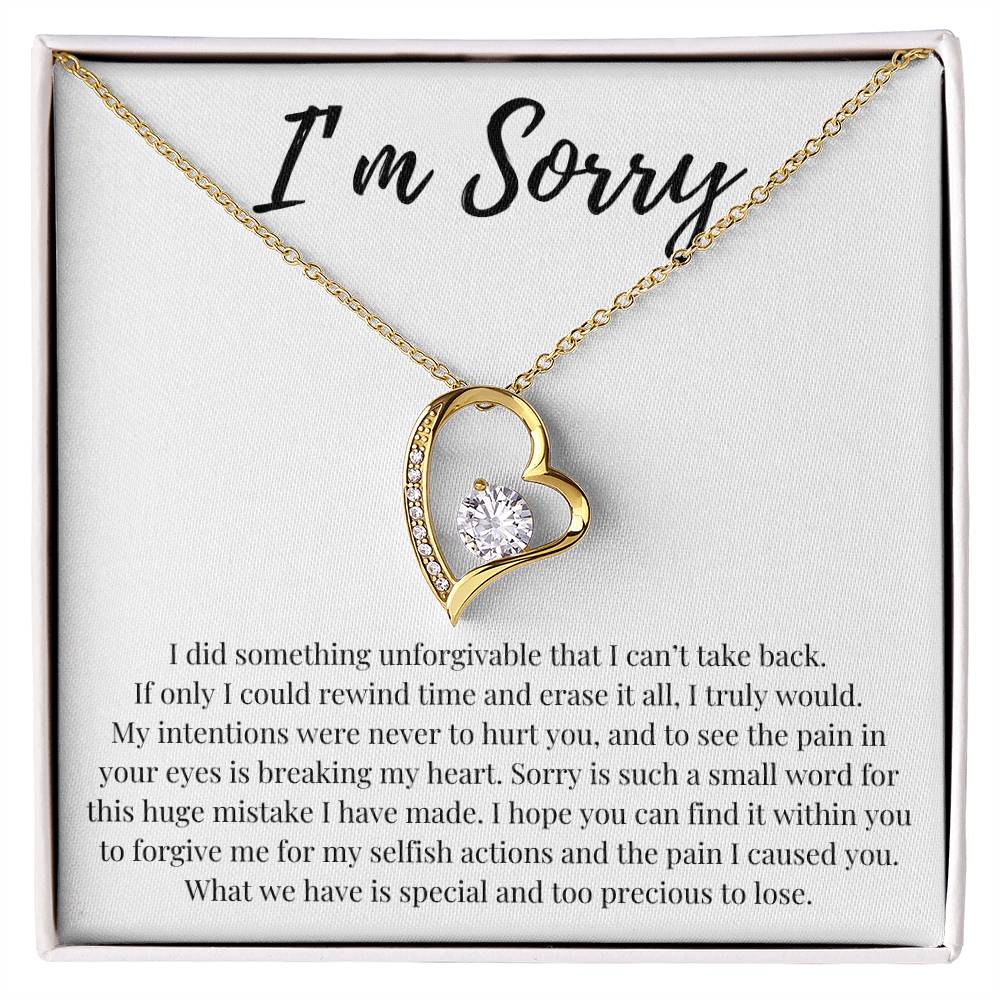 I'm Sorry Gift For Her - I did something unforgivable that I can't take back. - JL0009